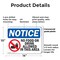 Signmission No Food Or Drink Allowed In This Area, 14 in W x Rectangle, Plastic OS-2PACK-NS-P-1014-L-14575 - alternate 4